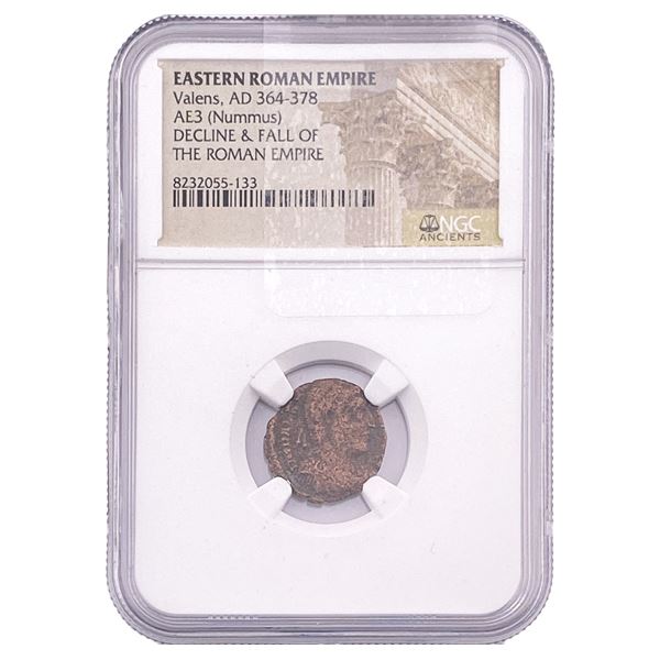 Eastern Roman Valens, AD 364-378 AE3(Nummus) NGC
