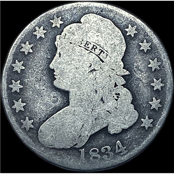 1834 Capped Bust Half Dollar NICELY CIRCULATED