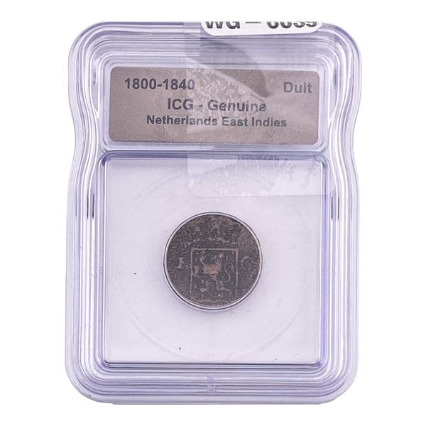 1800-1840 Netherlands East Indies ICG Genuine