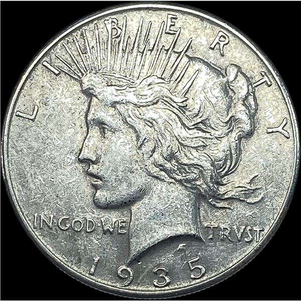 1935 Silver Peace Dollar CLOSELY UNCIRCULATED