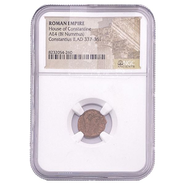 Roman House of Constantine AE4 BI Nummus NGC