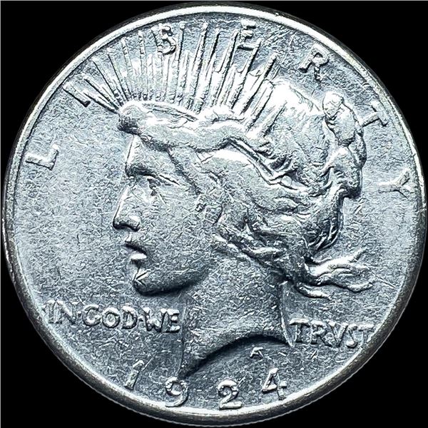 1924 Silver Peace Dollar CHOICE AU