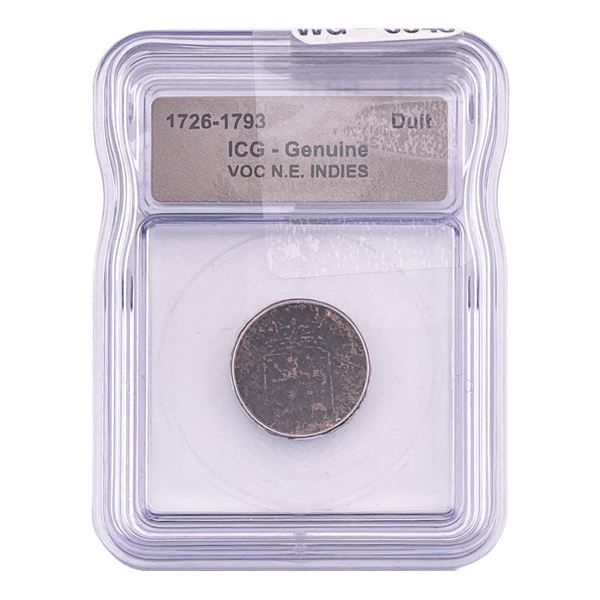 1726-1793 VOV N.E. INDIES Duit ICG Genuine