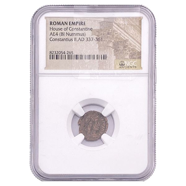 Roman House of Constantine AE4 BI Nummus NGC