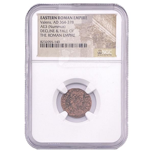 Eastern Roman Valens, AD 364-378 AE3(Nummus) NGC