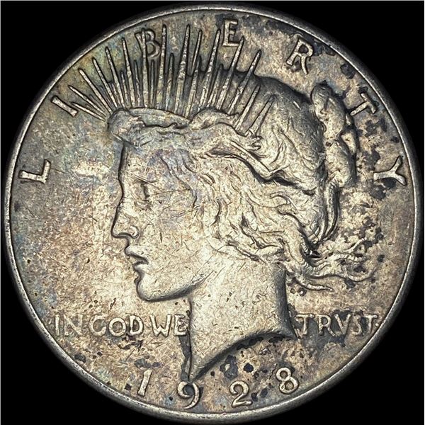 1928-S Silver Peace Dollar ABOUT UNCIRCULATED