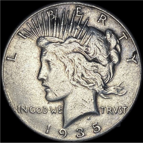1935 Silver Peace Dollar ABOUT UNCIRCULATED