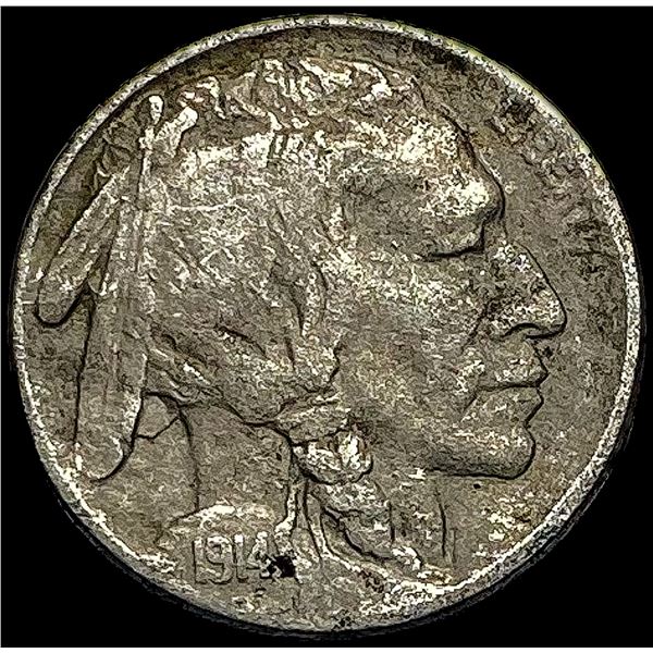 1914-D Buffalo Nickel LIGHTLY CIRCULATED