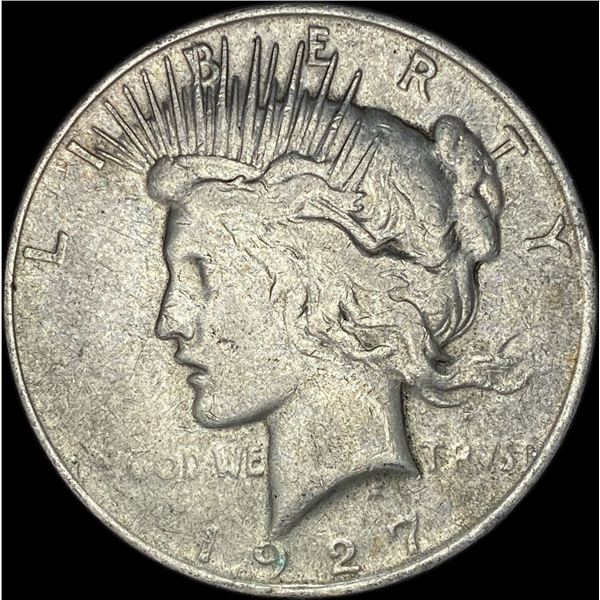 1927-D Silver Peace Dollar ABOUT UNCIRCULATED