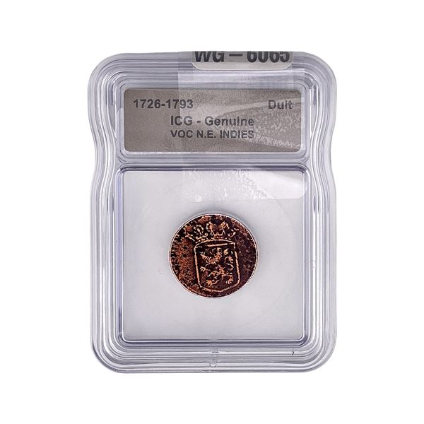1726-1793 VOV N.E. INDIES Duit ICG Genuine