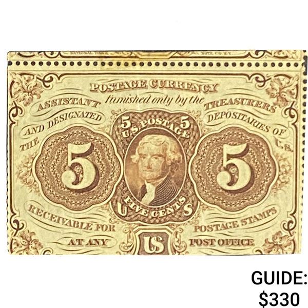 1862 5C Postage 1st Issue Fractional Currency Note 6