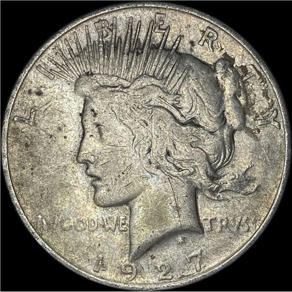 1927-D Silver Peace Dollar ABOUT UNCIRCULATED
