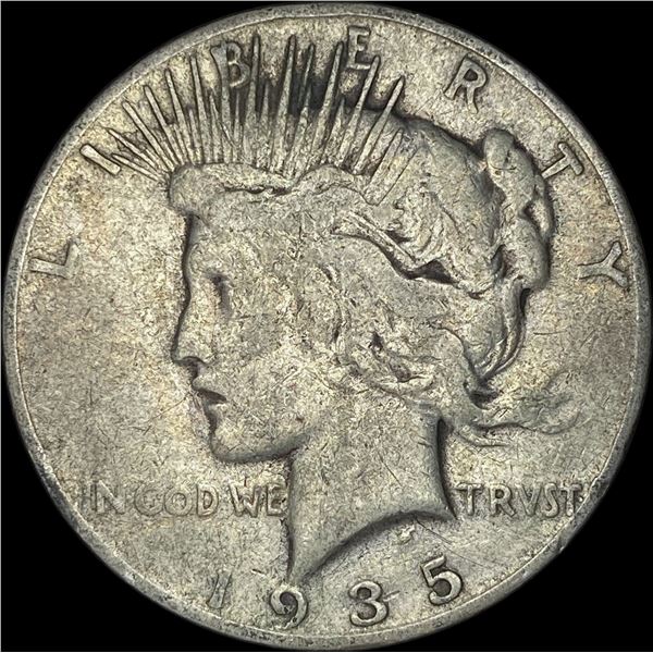 1935-S Silver Peace Dollar ABOUT UNCIRCULATED
