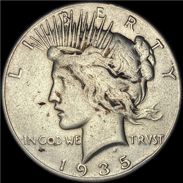 1935 Silver Peace Dollar ABOUT UNCIRCULATED