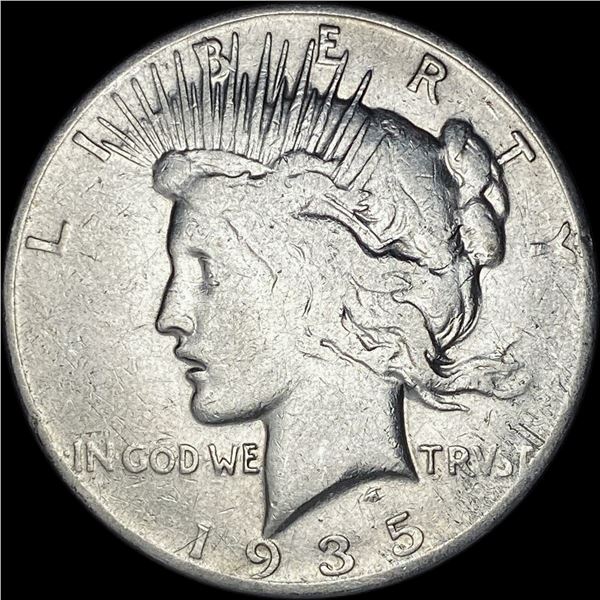 1935-S Silver Peace Dollar ABOUT UNCIRCULATED