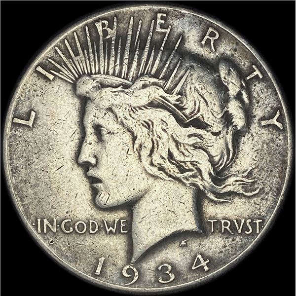 1934 Peace Silver Dollar ABOUT UNCIRCULATED