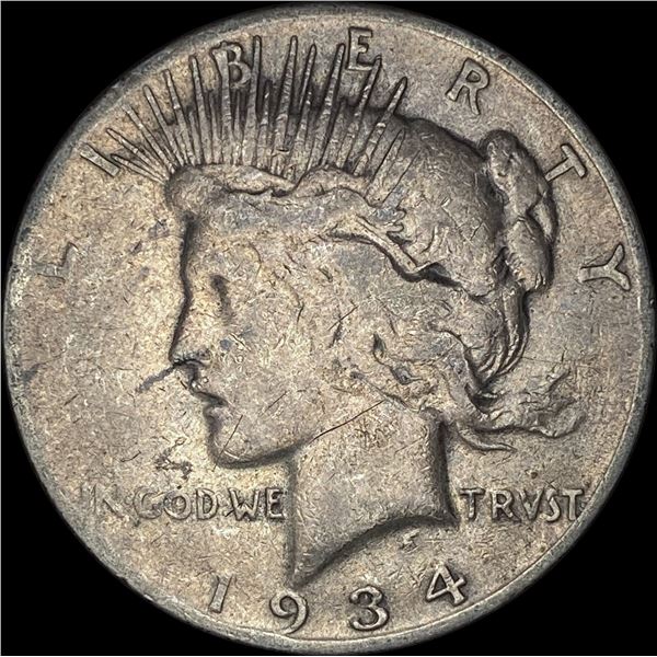 1934 Peace Silver Dollar ABOUT UNCIRCULATED