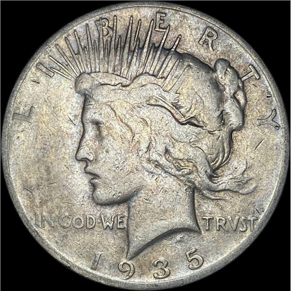 1935 Silver Peace Dollar ABOUT UNCIRCULATED