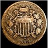 Image 1 : 1864 Small Motto Copper Two Cent NICE CIRC