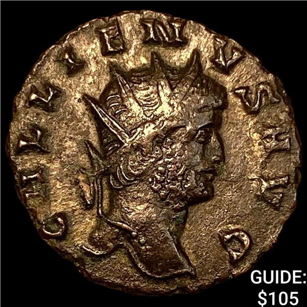Roman Gallienus 253-268 AD Bronze Dbl Denarius CHOICE AU
