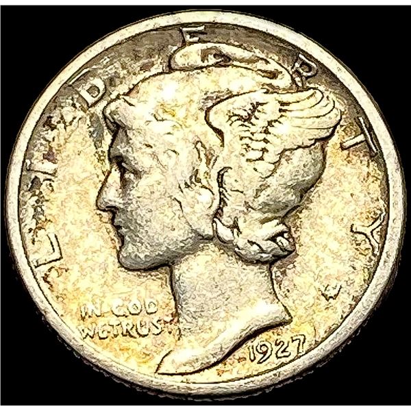 1927-D Silver Mercury Dime LIGHTLY CIRCULATED