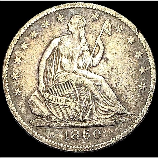 1860-O Silver Half Dollar LIGHTLY CIRCULATED