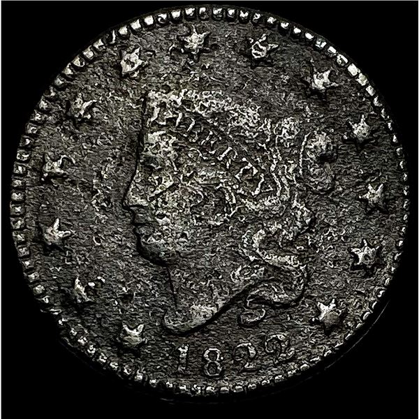 1822 Coronet Head Large Cent NICELY  CIRCULATED
