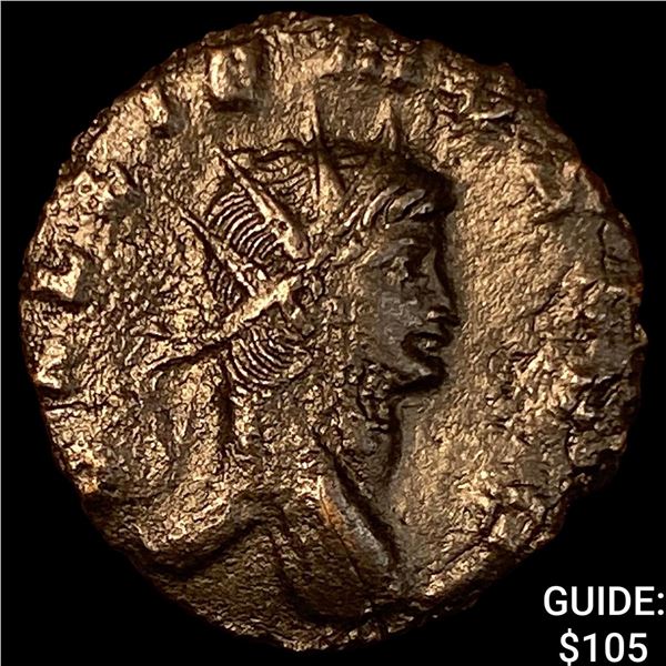 Roman Gallienus 253-268 AD Bronze Dbl Denarius CHOICE AU