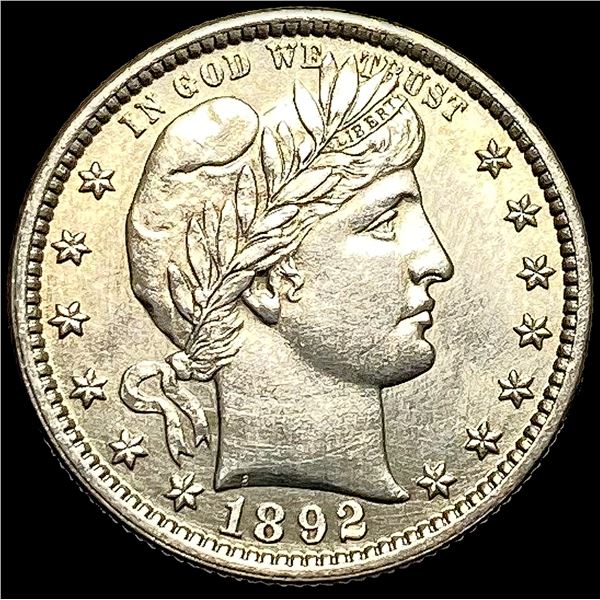 1892 Silver Barber Quarter UNCIRCULATED