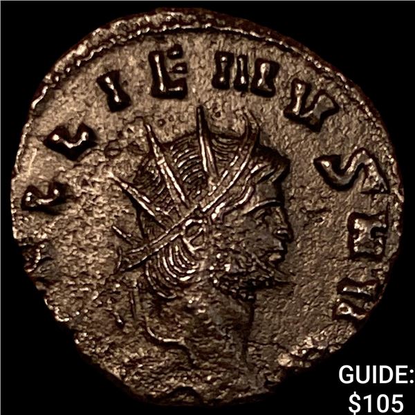 Roman Gallienus 253-268 AD Bronze Dbl Denarius CHOICE AU