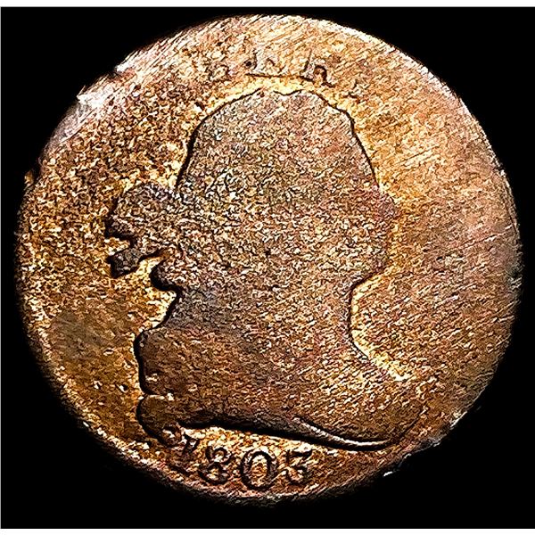1803 Draped Bust Half Cent NICELY CIRCULATED
