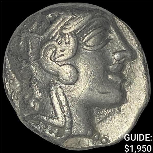 [440-404] BC Attica Athens Silver Owl Tetradrachm NEARLY UNCIRCULATED