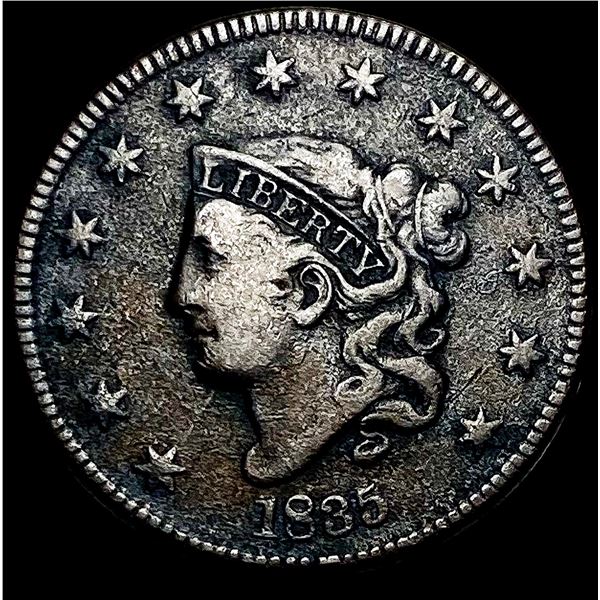 1835 Coronet Head Large Cent LIGHTLY  CIRCULATED