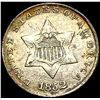Image 1 : 1852 Silver Three-Cent Piece CHOICE AU