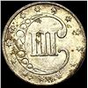 Image 2 : 1852 Silver Three-Cent Piece CHOICE AU