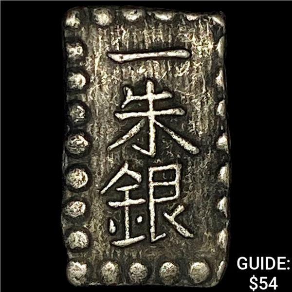 [1853-1865] Japan Silver Shu CHOICE AU