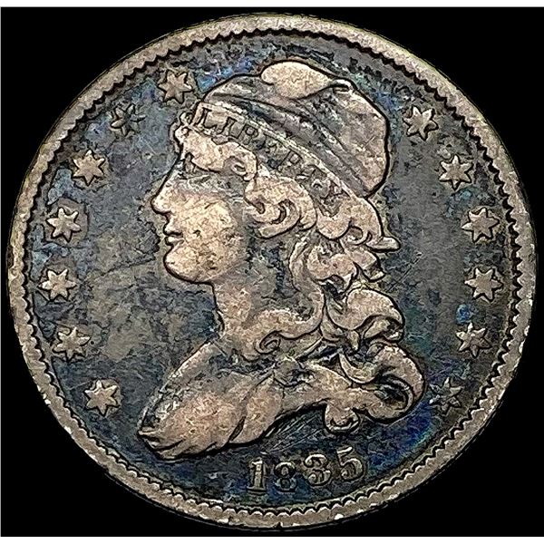 1835 Capped Bust Quarter NICELY CIRCULATED