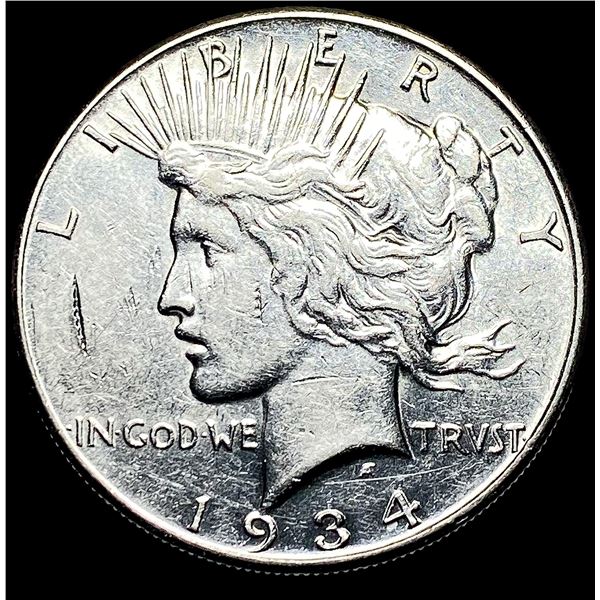 1934-S Silver Peace Dollar CLOSELY  UNCIRCULATED