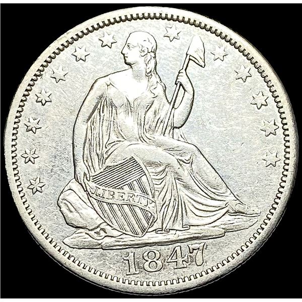 1847-O Seated Liberty Half Dollar CHOICE AU