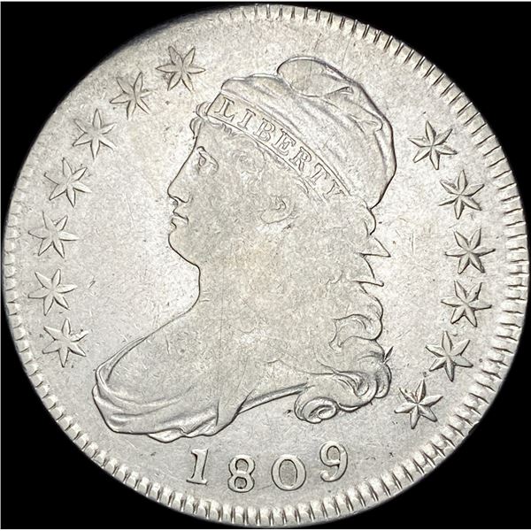 1809 Capped Bust Half Dollar LIGHTLY  CIRCULATED