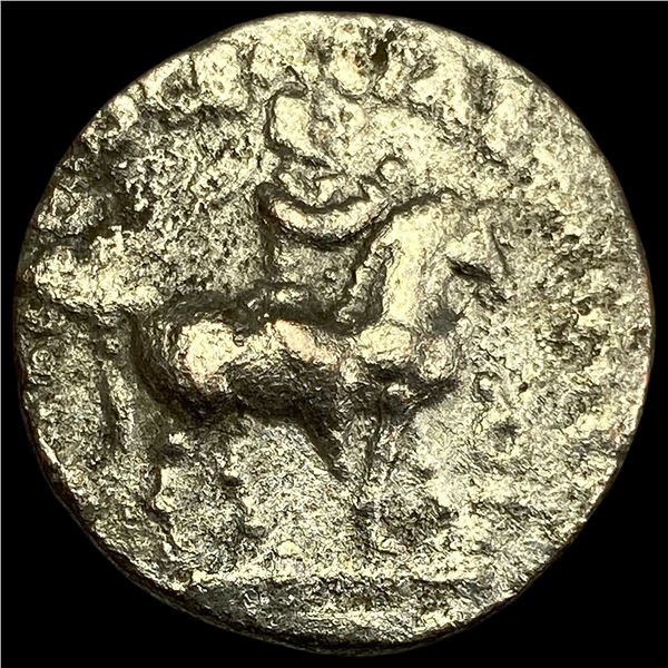 Indo-Scythian Azes I/II, 58 BC Silver Tetrdrachm LIGHTLY CIRCULATED