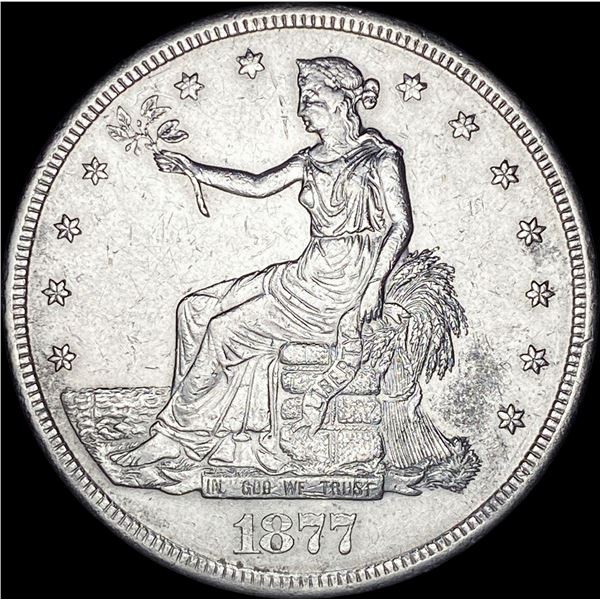 1877-S Silver Trade Dollar NEARLY  UNCIRCULATED