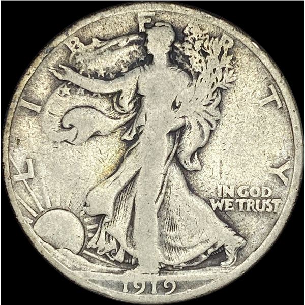 1919-D Walking Liberty Half Dollar NICELY  CIRCULATED