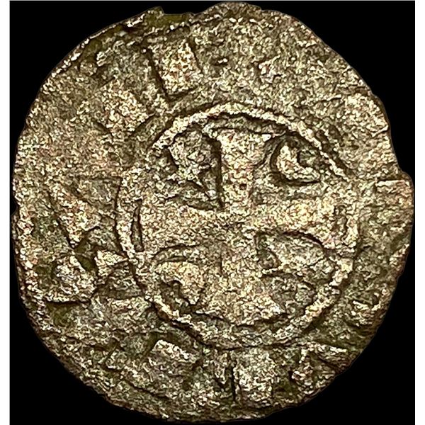 1248-1279 Portugal Alfonso III Silver Dinero NEARLY UNCIRCULATED