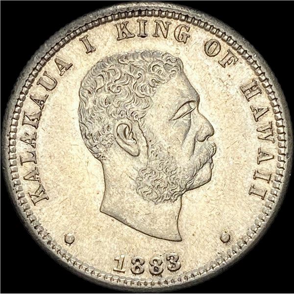 1883 Hawaii Silver 1/4 Dollar CHOICE AU
