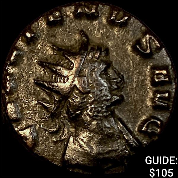 Roman Gallienus 253-268 AD Bronze Dbl Denarius CHOICE AU