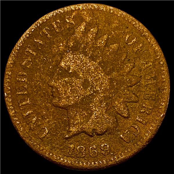 1869 Indian Head Cent NICELY CIRCULATED