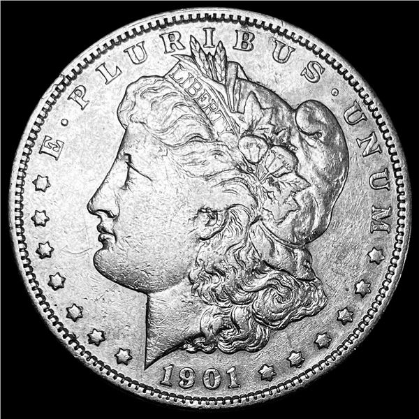 1901-S Silver Morgan Dollar ABOUT  UNCIRCULATED