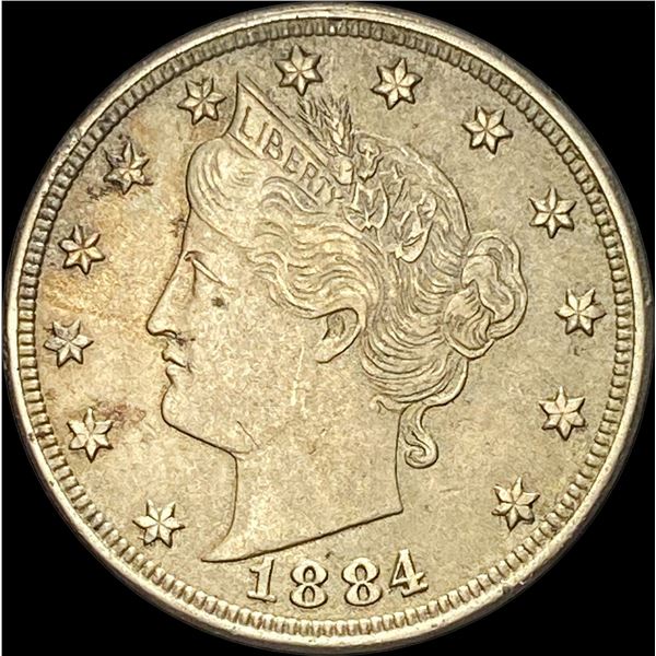 1884 Liberty Head Nickel NEARLY UNCIRCULATED