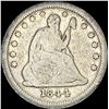 Image 1 : 1844-O Silver Seated Liberty Quarter LIGHTLY  CIRCULATED